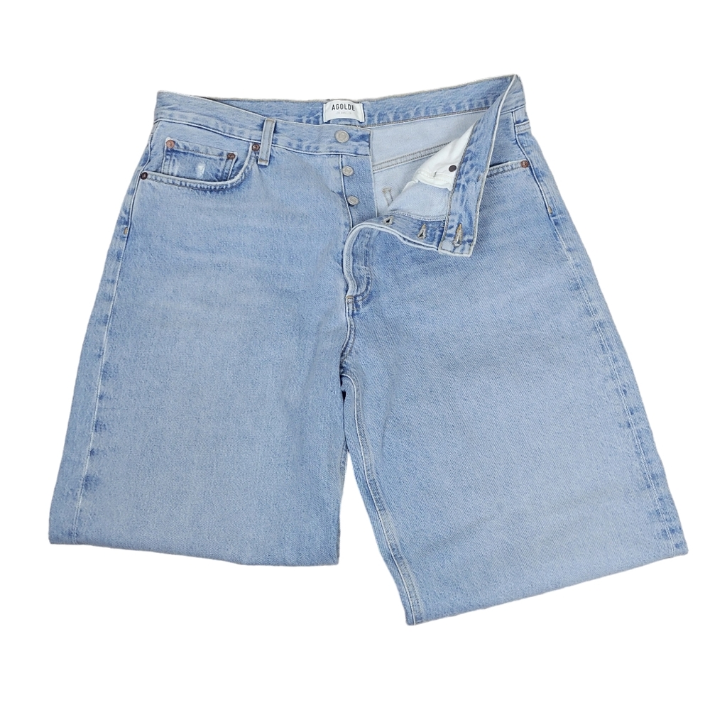 AGOLDE Low Rise Baggy Jeans in Void Size 30 - Picture 8 of 10